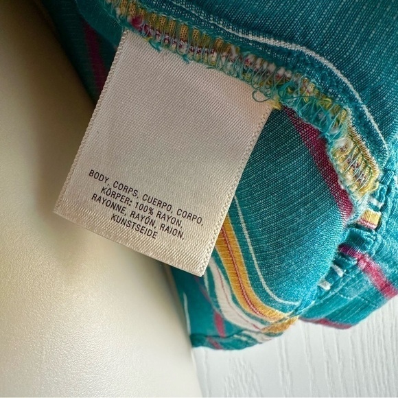 Anthropologie Maeve Striped Puff Sleeve Byron Top - Picture 9 of 10